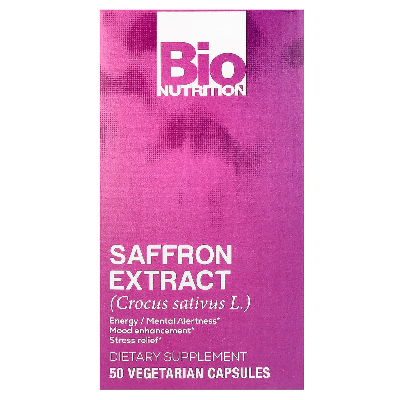 Bio Nutrition Saffron Extract Vegetarian Capsules, 50 Ea